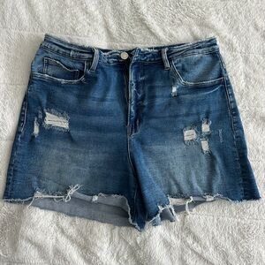 Plus Size Vervet Jean Shorts in 2X